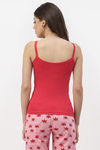 Floret Cotton Camisole (Pack of 2) - Nude Red — thumbnail 7